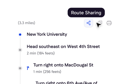 Route Sharing
